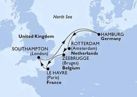 Crucero de 8 días desde Southampton (Londres) a bordo del MSC Poesia 2025 2026 MSC Cruceros