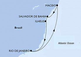 Crucero de 8 días desde Río de Janeiro (Brasil) a bordo del MSC Armonia 2026 MSC Cruceros