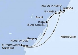 Crucero de 10 días desde Montevideo (Uruguay) a bordo del MSC Fantasia febrero 2026 MSC Cruceros