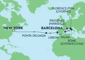 Crucero de 16 días desde Barcelona a bordo del Norwegian Breakaway noviembre 2025 NCL
