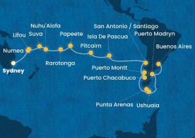 Crucero de 41 días desde Sydney (Australia) a bordo del Costa Serena noviembre 2026 Costa Cruceros