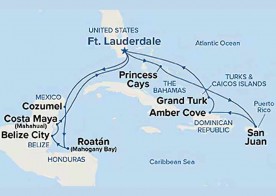 Crucero de 15 días desde Fort Lauderdale (Miami) a bordo del Star Princess noviembre 2025 Princess Cruises