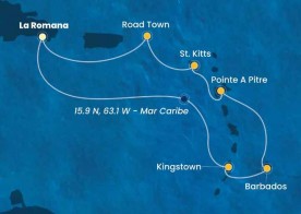 Crucero de 8 días desde La Romana (R.Dominicana) a bordo del Costa Pacifica diciembre 2025 Costa Cruceros