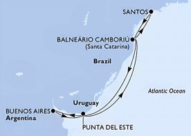 Crucero de 9 días desde Buenos Aires (Argentina) a bordo del MSC Preziosa enero 2026 MSC Cruceros