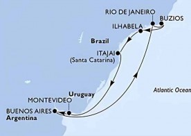 Crucero de 10 días desde Buenos Aires (Argentina) a bordo del MSC Fantasia febrero 2026 MSC Cruceros
