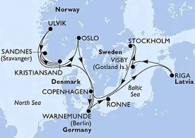 Crucero de 15 días desde Copenhague (Dinamarca) a bordo del MSC Magnifica julio 2026 MSC Cruceros