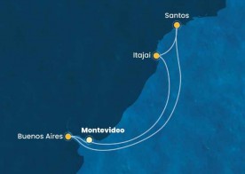 Crucero de 8 días desde Montevideo a bordo del Costa Diadema 2025 - 2026 Costa Cruceros