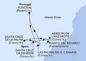 Crucero de 8 días desde Las Palmas de Gran Canaria a bordo del MSC Musica 2025 2026 MSC Cruceros