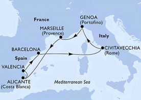 Crucero de 9 días desde Génova (Italia) a bordo del MSC Magnifica diciembre 2025 MSC Cruceros