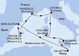 Crucero de 9 días desde Barcelona a bordo del MSC Splendida mayo 2026 MSC Cruceros