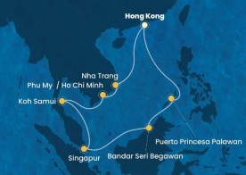 Crucero de 15 días desde Hong Kong (China) a bordo del Costa Serena diciembre 2025 enero 2026 Costa Cruises