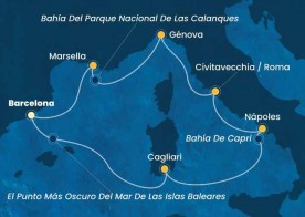 Crucero de 8 días desde Barcelona a bordo del Costa Toscana 2026 Costa Cruceros