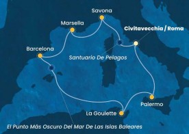 Crucero de 8 días desde Civitavecchia (Roma) a bordo del Costa Smeralda diciembre 2025 Costa Cruceros