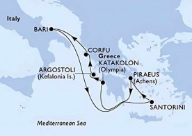 Crucero de 8 días desde Bari (Alberobello) a bordo del MSC Sinfonia 2026 MSC Cruceros