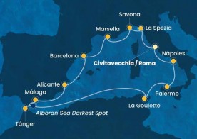 Crucero de 14 días desde Civitavecchia (Roma) a bordo del Costa Toscana diciembre 2025 Costa Cruceros