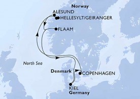 Crucero de 8 días saliendo de Kiel (Alemanha) a bordo del MSC Euribia 2026 MSC Cruceros