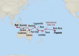 Crucero de 25 días desde Papeete (Polinesia Francesa) a bordo del Oceania Regatta diciembre 2025 Oceania Cruises