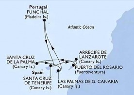 Crucero de 8 días desde Lanzarote a bordo del MSC Musica marzo 2026 MSC Cruceros