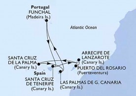 Crucero de 8 días desde Las Palmas de Gran Canaria a bordo del MSC Musica marzo abril 2026 MSC Cruceros