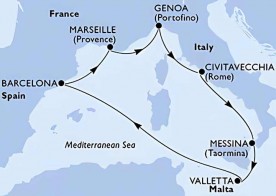 Crucero de 8 días desde Marsella (Francia) a bordo del MSC World Europa marzo 2026 MSC Cruceros
