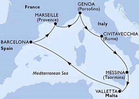 Crucero de 8 días desde Civitavecchia (Roma) a bordo del MSC World Europa marzo 2026 msc cruceros