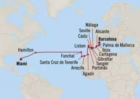 Crucero de 26 días desde Miami (EEUU) a bordo del Oceania Nautica marzo 2026 Oceania Cruises