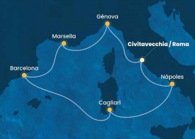 Crucero de 8 días desde Civitavecchia (Roma) a bordo del Costa Toscana marzo 2026 Costa Cruceros