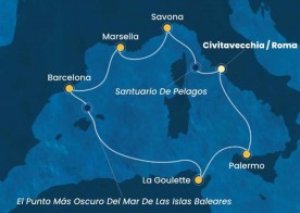 Crucero de 8 días desde Civitavecchia (Roma) a bordo del Costa Smeralda marzo 2026 Costa Cruceros