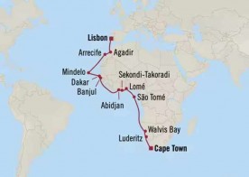Crucero de 25 días desde Ciudad del Cabo (Sudáfrica) a bordo del Oceania Sirena febrero 2027 Oceania Cruises