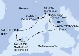 Crucero de 8 días desde Palma de Mallorca a bordo del MSC Grandiosa  2026 MSC Cruceros