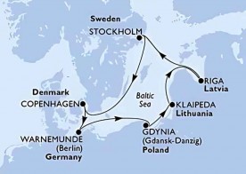 Crucero de 8 días desde Warnemunde (Berlin) a bordo del MSC Magnifica junio 2026 MSC Cruceros
