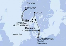 Crucero de 8 días desde Copenhague (Dinamarca) a bordo del MSC Magnifica junio MSC Cruceros