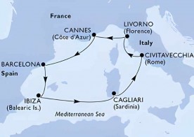 Crucero de 8 días desde Barcelona a bordo del MSC Fantasia 2027 MSC Cruceros