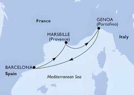 Crucero de 5 días desde Barcelona a bordo del MSC Euribia 2026 2027 MSC Cruceros