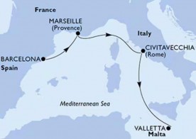 Crucero de 5 días desde Barcelona a bordo del MSC Poesia febrero 2026 MSC Cruceros