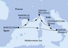 Crucero de 7 días desde Barcelona a bordo del MSC Fantasia abril 2026 MSC Cruceros