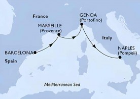 Crucero de 4 días desde Barcelona a bordo del MSC Splendida noviembre 2025 MSC Cruceros