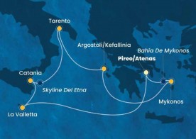 Crucero de 8 días desde Pireo (Atenas) a bordo del Costa Fascinosa 2026 Costa Cruceros