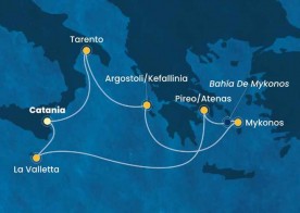 Crucero de 8 días desde Catania (Sicilia) a bordo del Costa Fascinosa junio 2026 Costa Cruceros