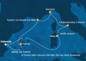 Crucero de 8 días desde Valencia a bordo del Costa Pacifica 2026 Costa Cruceros