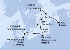 Crucero de 8 días desde Copenhague (Dinamarca) a bordo del MSC Magnifica julio 2026 MSC Cruceros
