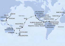 Crucero de 77 días desde Barcelona a bordo del MSC Magnifica enero 2026 MSC Cruceros