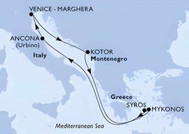 Crucero de 8 días desde Venecia (Italia) a bordo del MSC Lirica 2026 MSC Cruceros