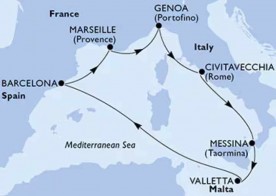 Crucero de 8 días desde Civitavecchia (Roma) a bordo del MSC World Europa 2025 2026 MSC Cruceros