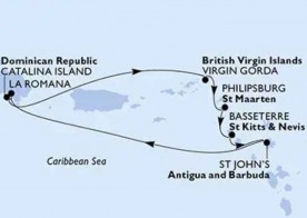 Crucero de 8 días desde La Romana (R.Dominicana) a bordo del MSC Opera marzo 2027 MSC Cruceros