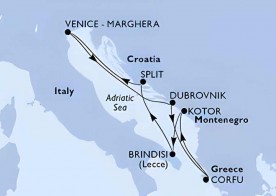 Crucero de 8 días desde Split (Croacia) a bordo del MSC Armonia 2026 MSC Cruceros