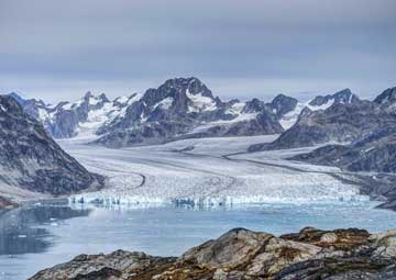 Puerto GLACIAR KNUD RASMUSSEN (Groenlandia)